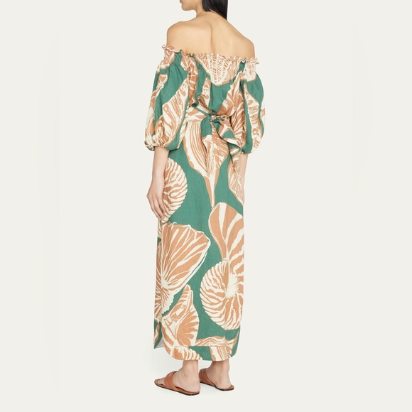 Johanna Ortiz "Palomino" midi dress in a seashell print - Picture 3 of 5
